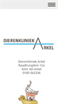 Mobile Screenshot of dierenkliniekarkel.nl
