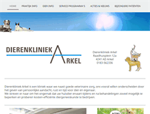 Tablet Screenshot of dierenkliniekarkel.nl